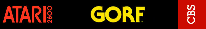 Gorf logo for Atari 2600